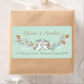 Winteruilen Adresetiketten Etiket (Insitu)