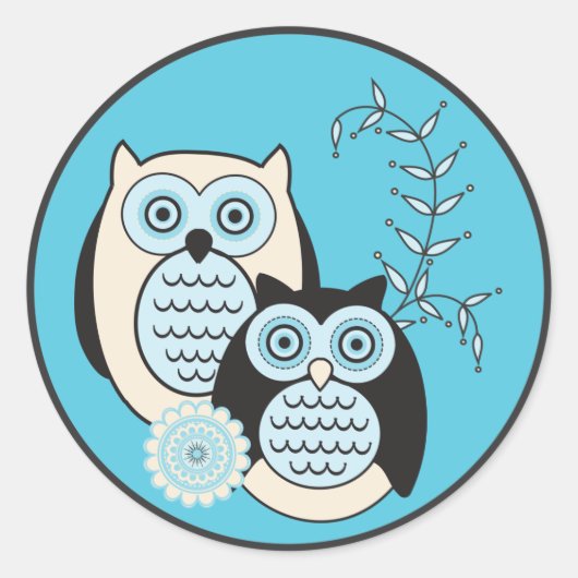 Winteruilen Stickers (Voorkant)