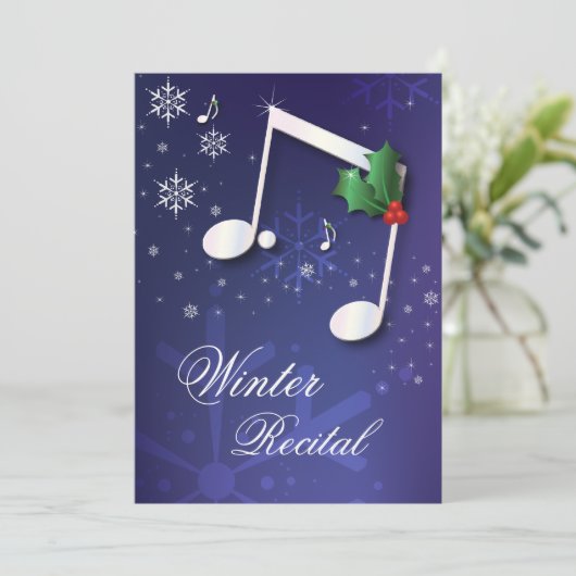  winteruitnodiging kaart (Staand voorkant)