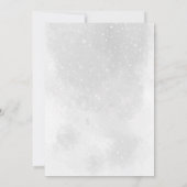 winteruitnodiging voor een rustige bruiloft kaart (Achterkant)