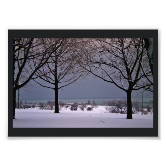 WinterUitzicht Foto Afdruk (Voorkant)