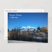 WinterUitzicht op Mount Shasta, CA Briefkaart (Voorkant / Achterkant)
