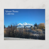 WinterUitzicht op Mount Shasta, CA Briefkaart (Voorkant)