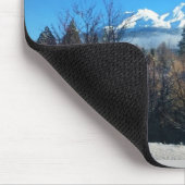 WinterUitzicht op Mount Shasta, CA Muismat (Hoek)