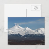 Winteruitzicht van Avacha Volcano in Kamchatka Briefkaart (Voorkant / Achterkant)
