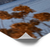 WinterUitzicht van de vuurtoren van Esopus Meadows Poster (Hoek)