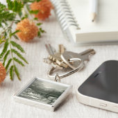 WinterUitzicht van Fort Franklin Sleutelhanger (Zijkant)