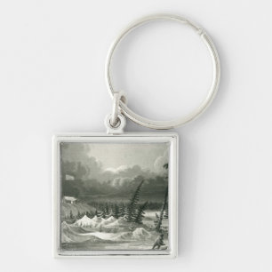WinterUitzicht van Fort Franklin Sleutelhanger