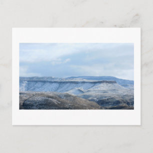 Winteruitzicht van het Sacramento-gebergte Briefkaart
