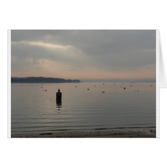 Winteruitzicht van Poole Harbour. (Voorkant Horizontaal)