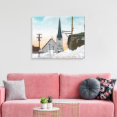 WinterUitzicht van Steadman Avenue, bedekt in snee Canvas Afdruk (Insitu (Woonkamer))