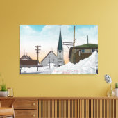 WinterUitzicht van Steadman Avenue, bedekt in snee Canvas Afdruk (Insitu (Woonkamer))