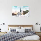 WinterUitzicht van Steadman Avenue, bedekt in snee Canvas Afdruk (Insitu (Slaapkamer))