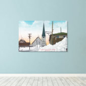 WinterUitzicht van Steadman Avenue, bedekt in snee Canvas Afdruk (Insitu (Houten vloer))