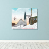 WinterUitzicht van Steadman Avenue, bedekt in snee Canvas Afdruk (Insitu (Houten vloer))