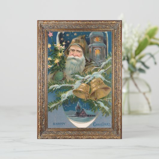  wintervader kerst feestdagenkaart (Staand voorkant)