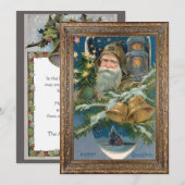  wintervader kerst feestdagenkaart (Voorkant / Achterkant)