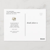 wintervakantie aankondiging briefkaart (Achterkant)