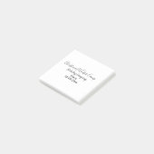 Wintervakantie camping op maat naamdatum toevoegen post-it® notes (Schuin)