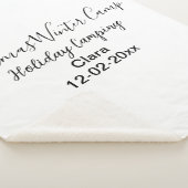 Wintervakantie camping op maat naamdatum toevoegen sherpa deken (3/4)