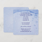 Wintervakantie feest kaart (Voorkant / Achterkant)