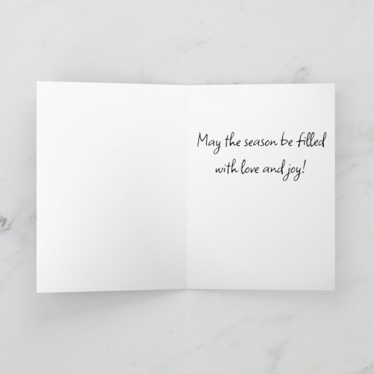 Wintervakantie Feestdagen Kaart (Binnen)