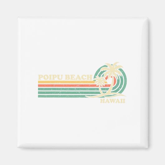 wintervakantie Hawaii Poipu Beach Magneet (Voorkant)