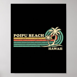 wintervakantie Hawaii Poipu Beach Poster