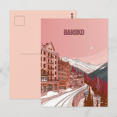 Wintervakantie in Bansko Briefkaart (Voorkant / Achterkant)