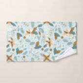 wintervakantie in Poinsettia Bad Handdoek (Handdoek)