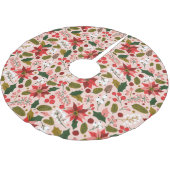 wintervakantie in Poinsettia Kerstboom Rok (Gekanteld)