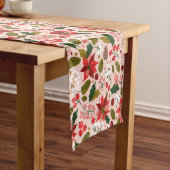 wintervakantie in Poinsettia Korte Tafelloper (Voorbeeld)