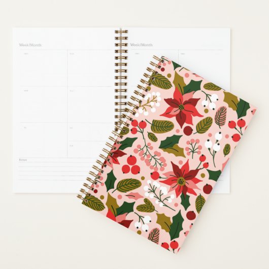 wintervakantie in Poinsettia Planner (Display)