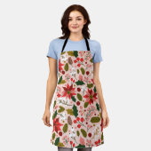 wintervakantie in Poinsettia Schort (Gedragen)