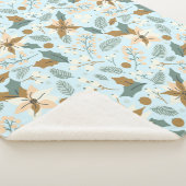 wintervakantie in Poinsettia Sherpa Deken (3/4)