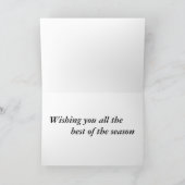 Wintervakantie Kaart Touch of humor (Binnen)