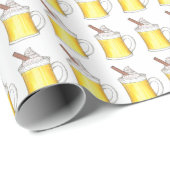 Wintervakantie Kerst Ei Nog Eggnog Drinken Cadeaupapier (Rol Hoek)