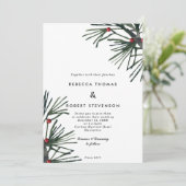 wintervakantie kerstmis met bruinbruin kaart (Staand voorkant)