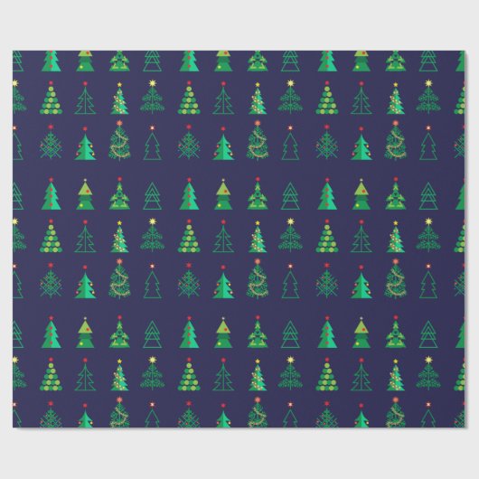 Wintervakantie met cadeautjes met kerstfeestvieren cadeaupapier (Vlak)