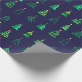 Wintervakantie met cadeautjes met kerstfeestvieren cadeaupapier (Hoek)