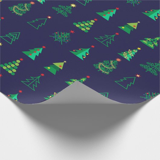 Wintervakantie met cadeautjes met kerstfeestvieren cadeaupapier (Hoek)