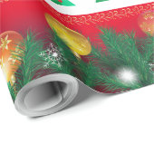 Wintervakantie met cadeautjes met kerstfeestvieren cadeaupapier (Rol Hoek)