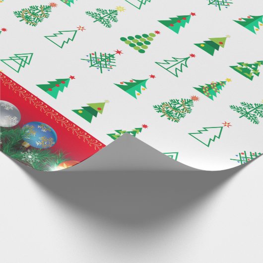 Wintervakantie met cadeautjes met kerstfeestvieren cadeaupapier (Hoek)