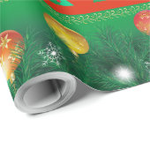 Wintervakantie met cadeautjes met kerstfeestvieren cadeaupapier (Rol Hoek)