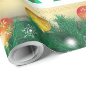 Wintervakantie met cadeautjes met kerstfeestvieren cadeaupapier (Rol Hoek)