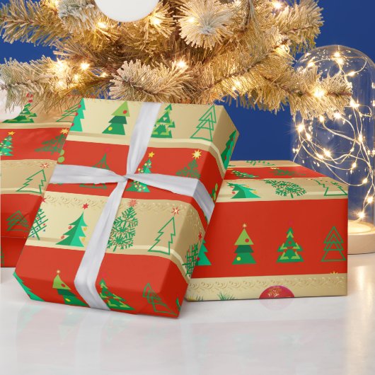 Wintervakantie met cadeautjes met kerstfeestvieren cadeaupapier (Feestdagen)