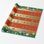 Wintervakantie met cadeautjes met kerstfeestvieren cadeaupapier (Uitgerold)
