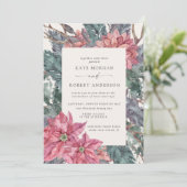 wintervakantie met florale bruiloft (Staand voorkant)