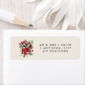 wintervakantie Noel retouradres label (Insitu)