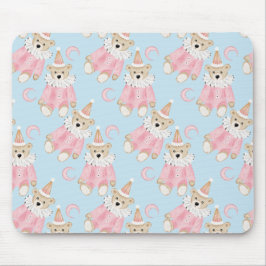 Wintervakantie pastel kinder kerstpatroon muismat